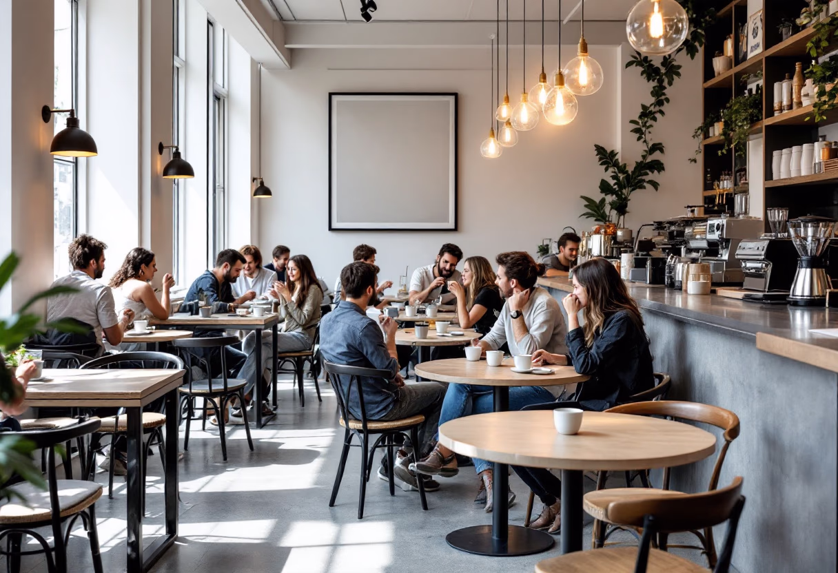 image of event at cafe