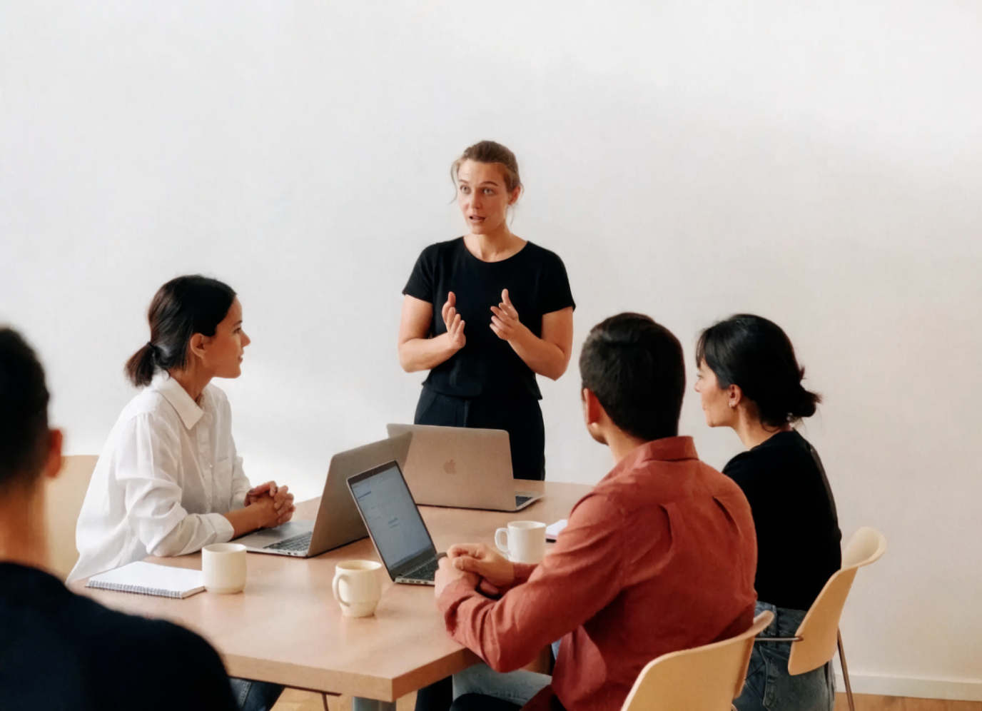 Reunión de seguimiento de un equipo