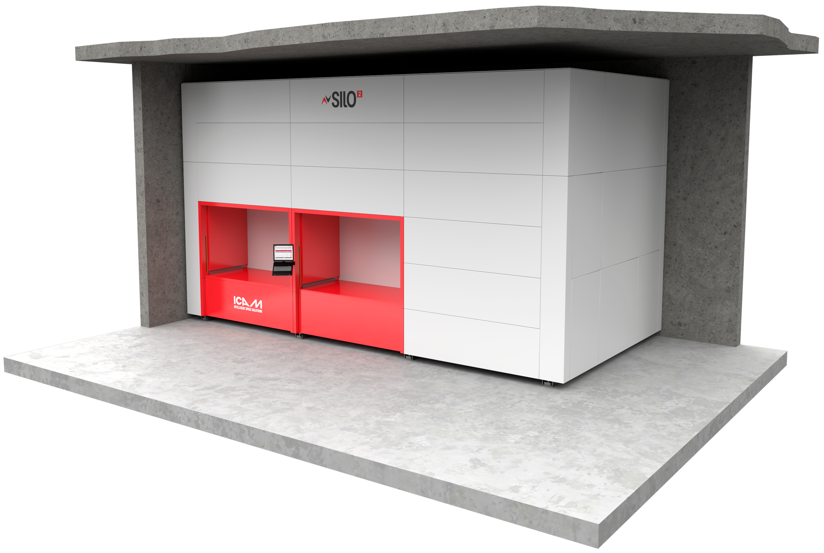 Silo² compact automated storage building exterior