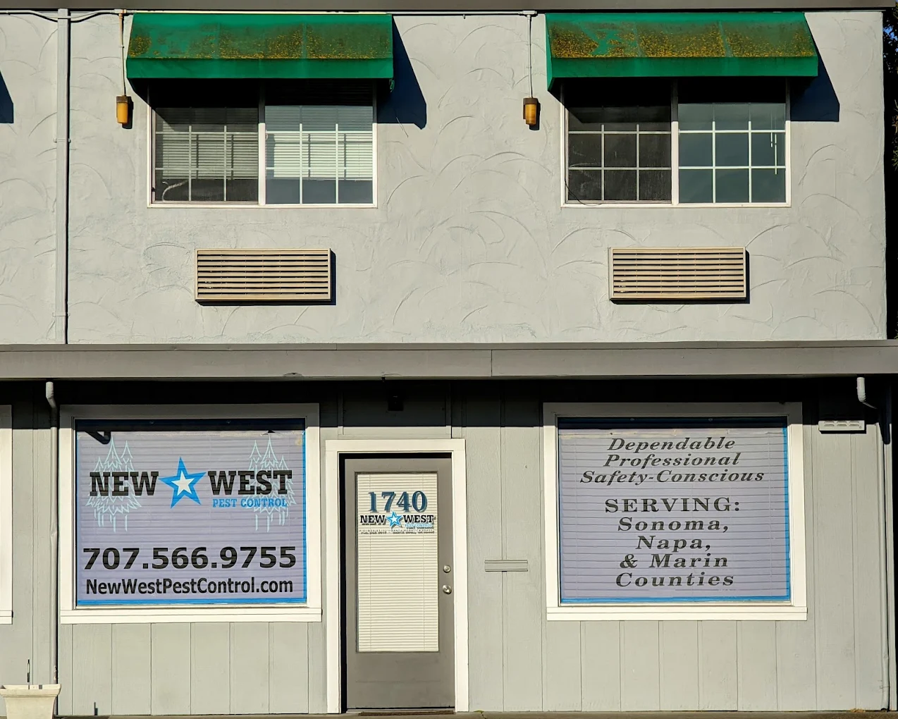 New West Pest Control office in Santa Rosa, California, serving Sonoma, Napa, and Marin Counties