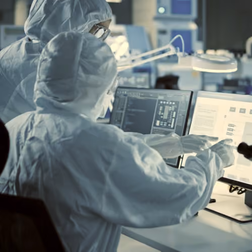Vimachem MES platform interface on a pharmaceutical production line