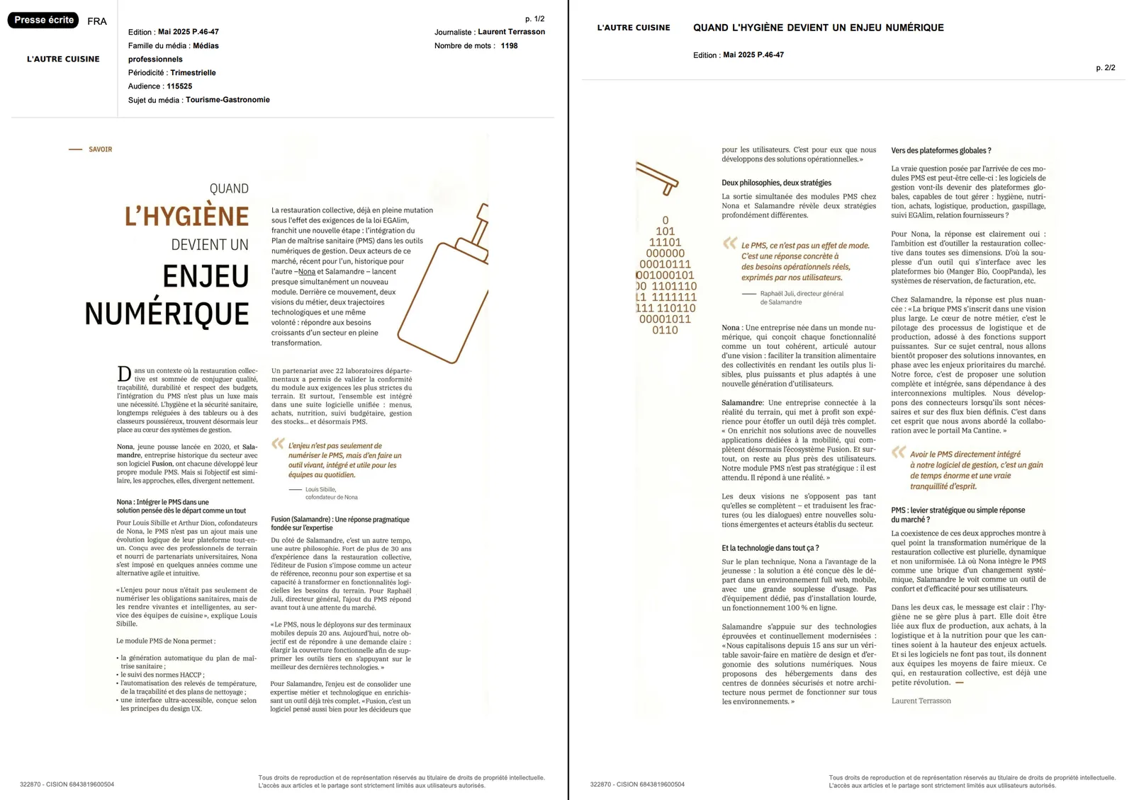 L'Autre Cuisine : "Quand l'hygiène devient un enjeu numérique"