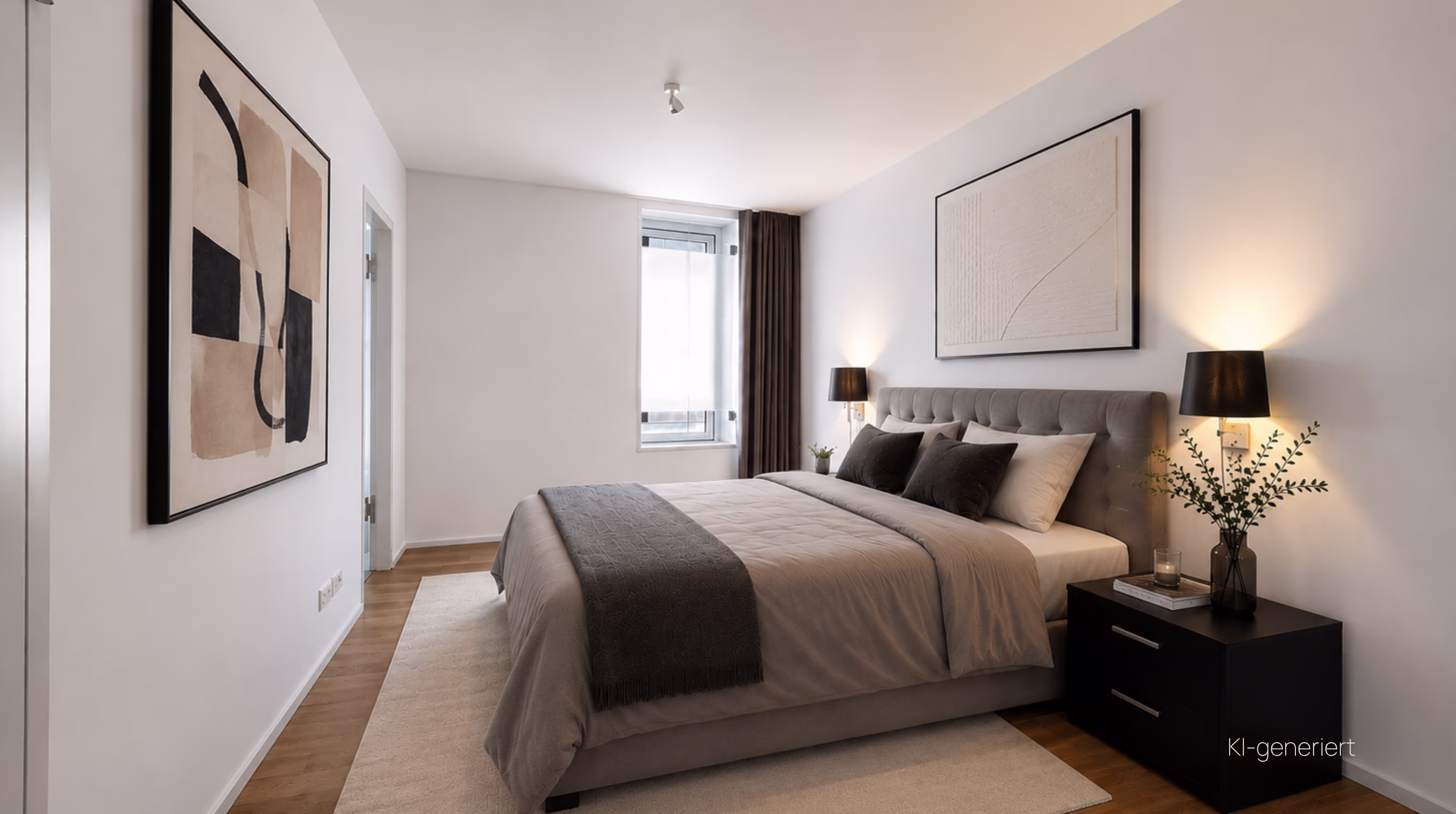 Masterschlafzimmer mit direktem Zugang zum Masterbad