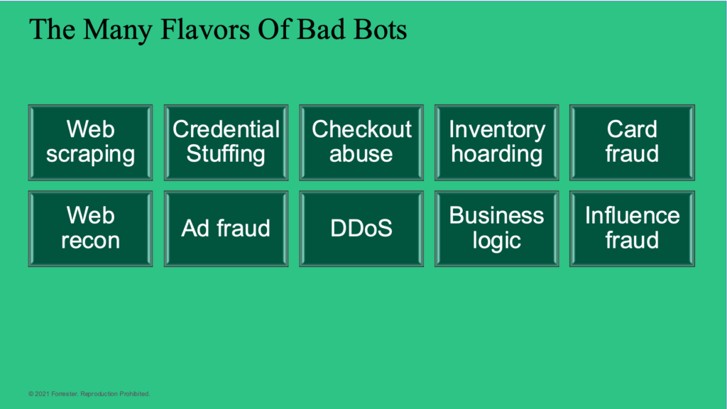 The Many Flavors of Bad Bots diagram