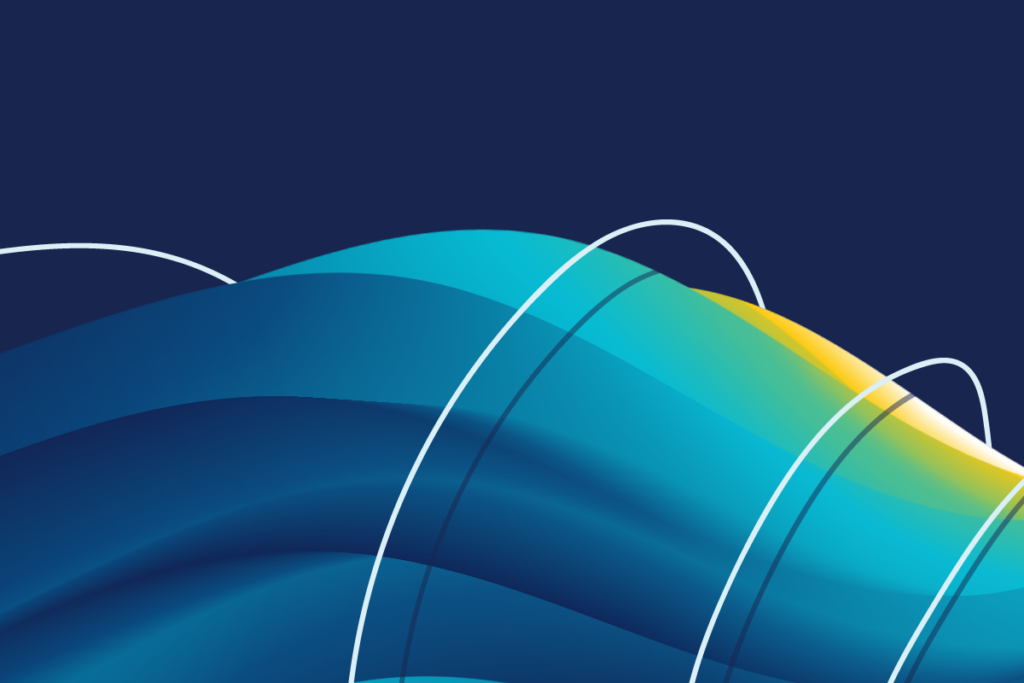 Stylized picture of a hill with wind flowing across it representing Cequence named to the Citizens JMP Cyber 66 List