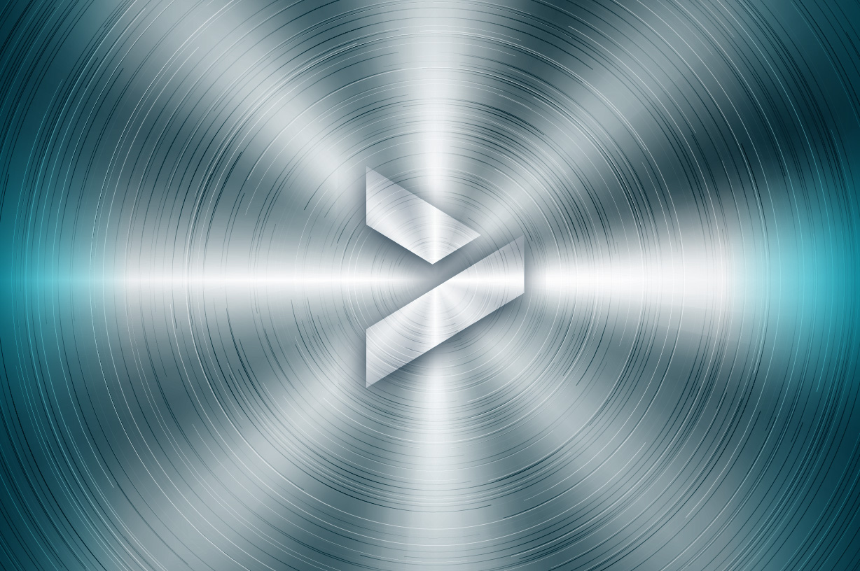 The Cequence logomark, a stylized right angle bracket, against a platinum background.