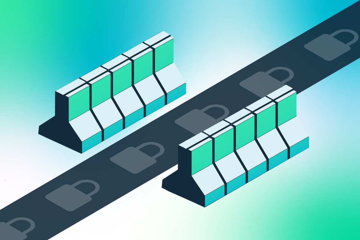 Illustration of security guardrails for AI enablement.