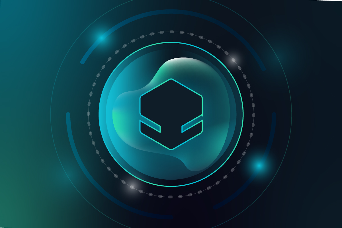 A stylized image of an ai-powered bot.