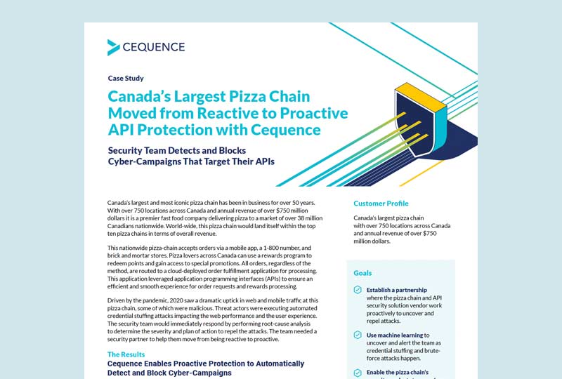 Cequence - Canadas Largest Pizza Chain