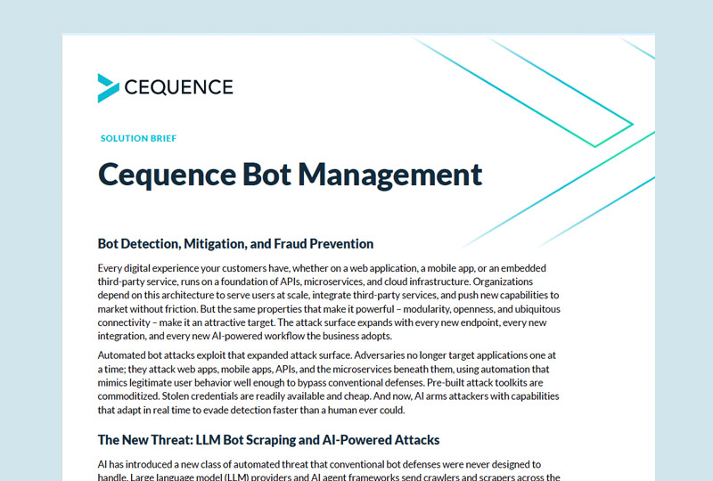 Cequence Bot Management thumbnail