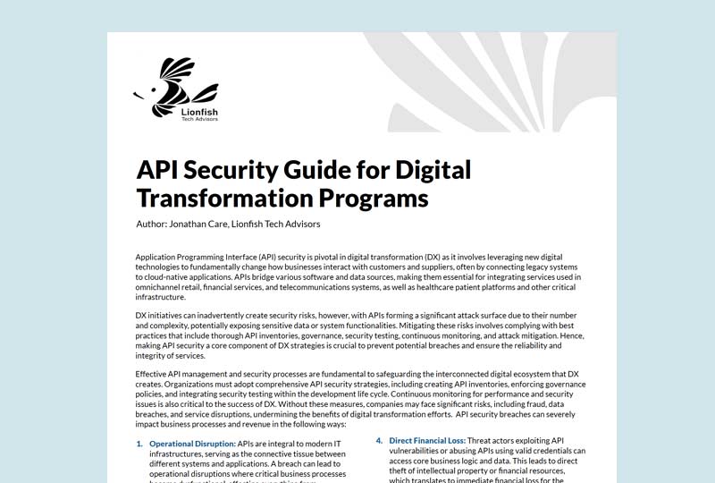 API Security Guide for Digital Transformation Programs thumbnail