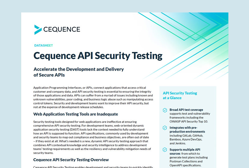 Cequence API Security Testing thumbnail