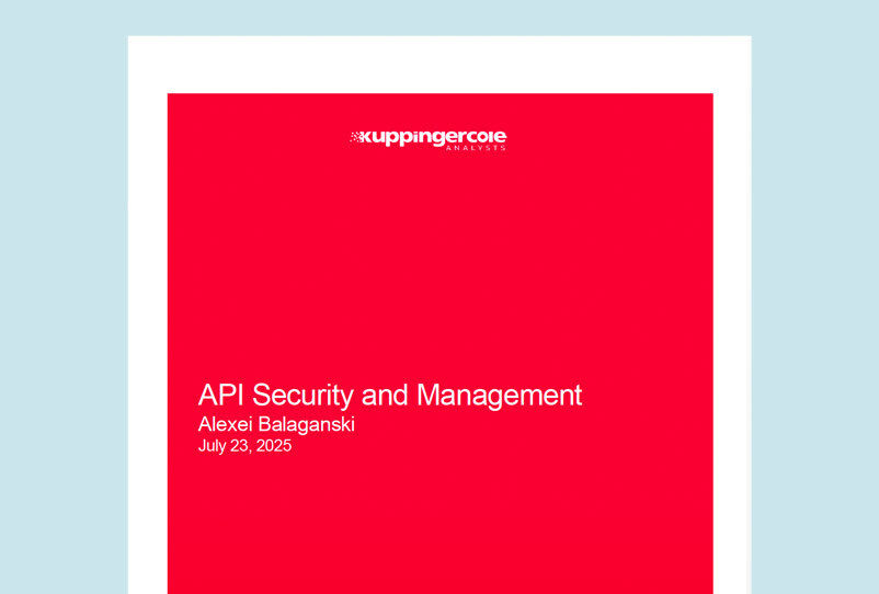 KuppingerCole 2025 Leadership Compass: API Security and Management thumbnail