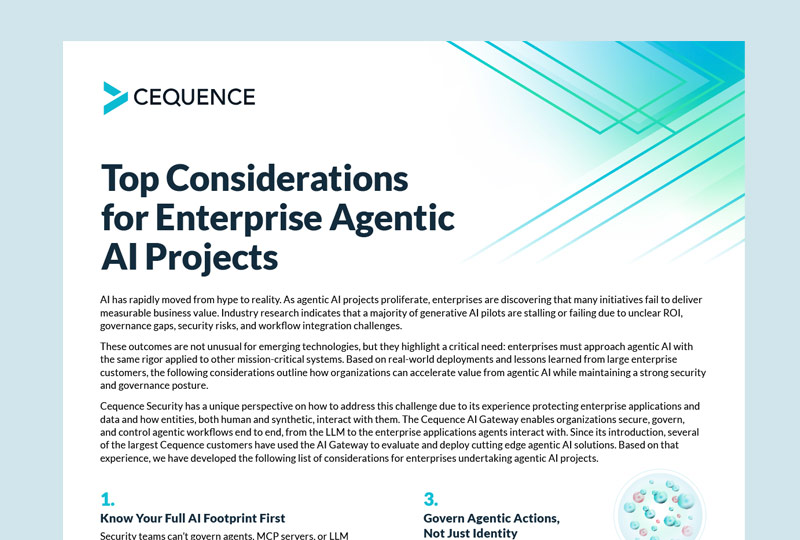 A screenshot of the Top 10 Considerations for Enterprise Agentic AI Projects guide on a teal background