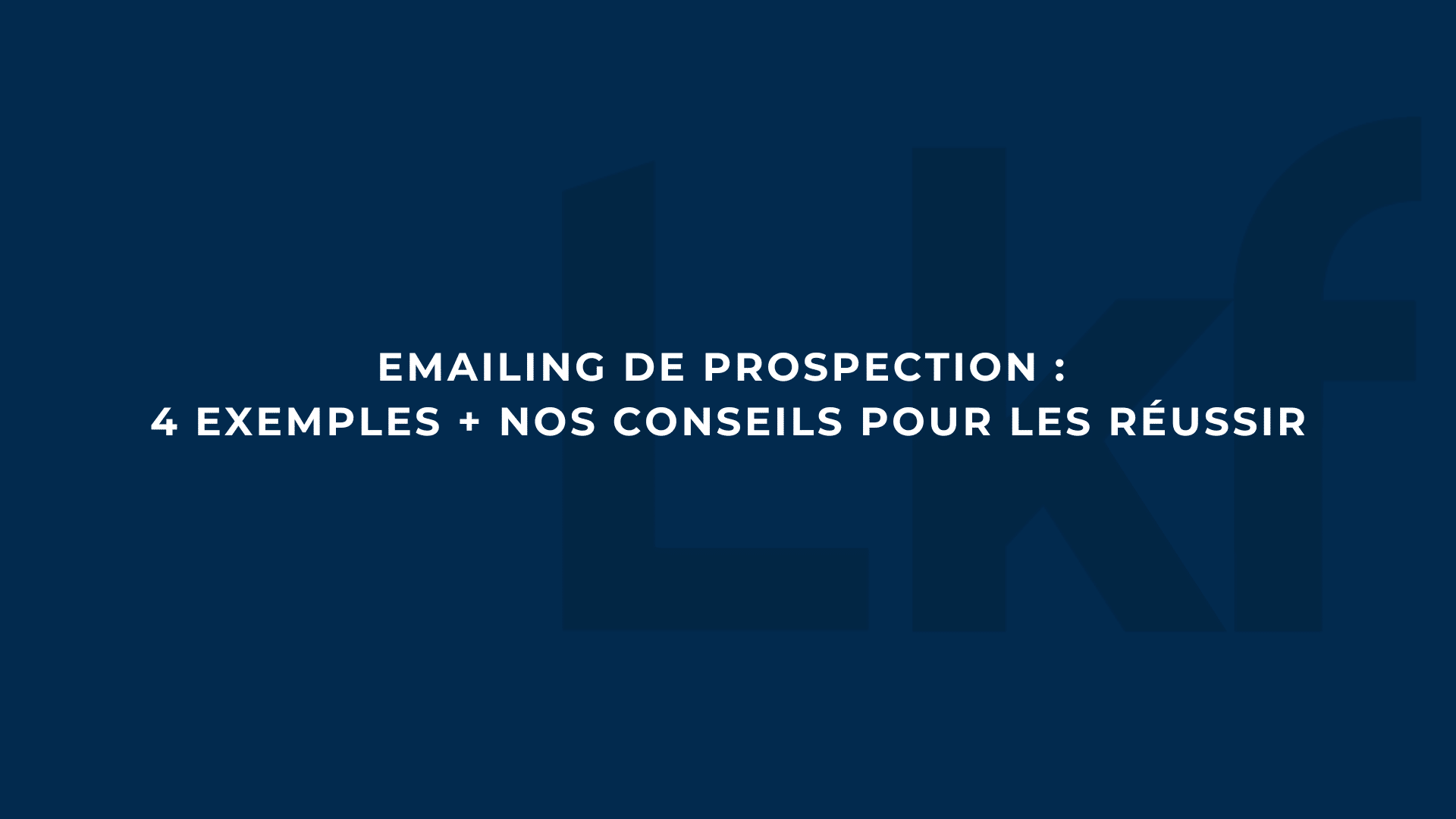 email de prospection linkedin