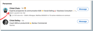 exemple d'apparition titre linkedin
