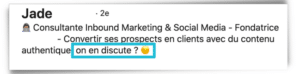 titre profil linkedin jade