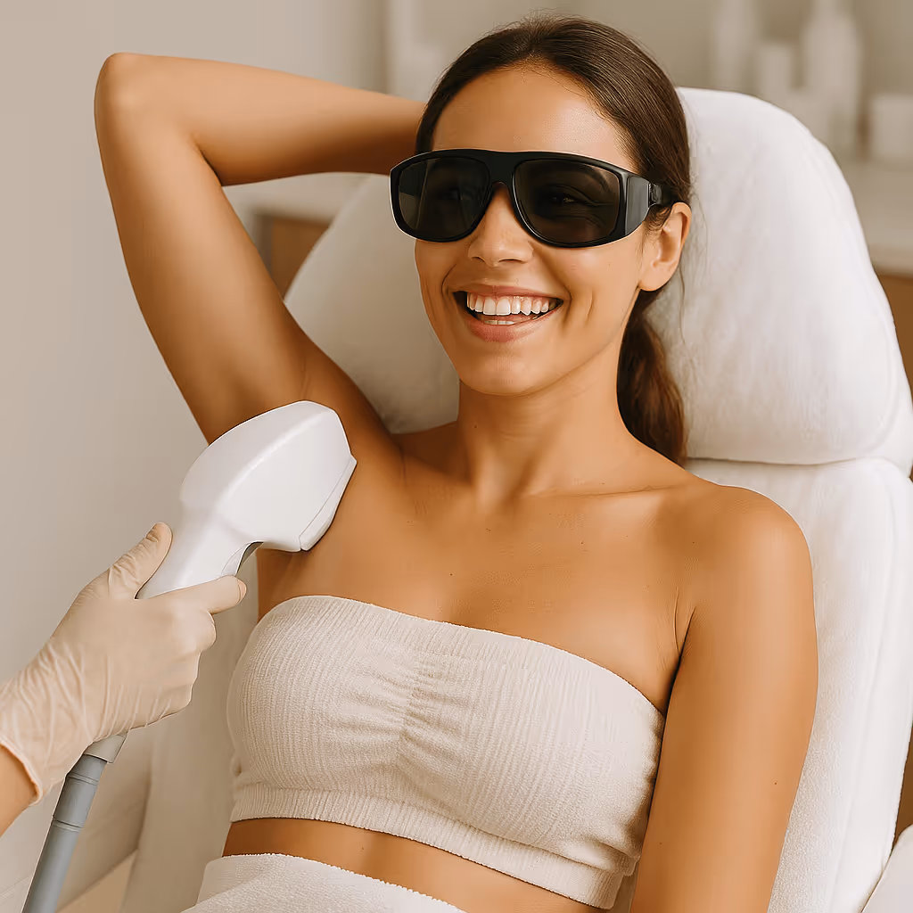 Laser Hair Removal in Tampa, FL treatment session at Slae Aesthetics