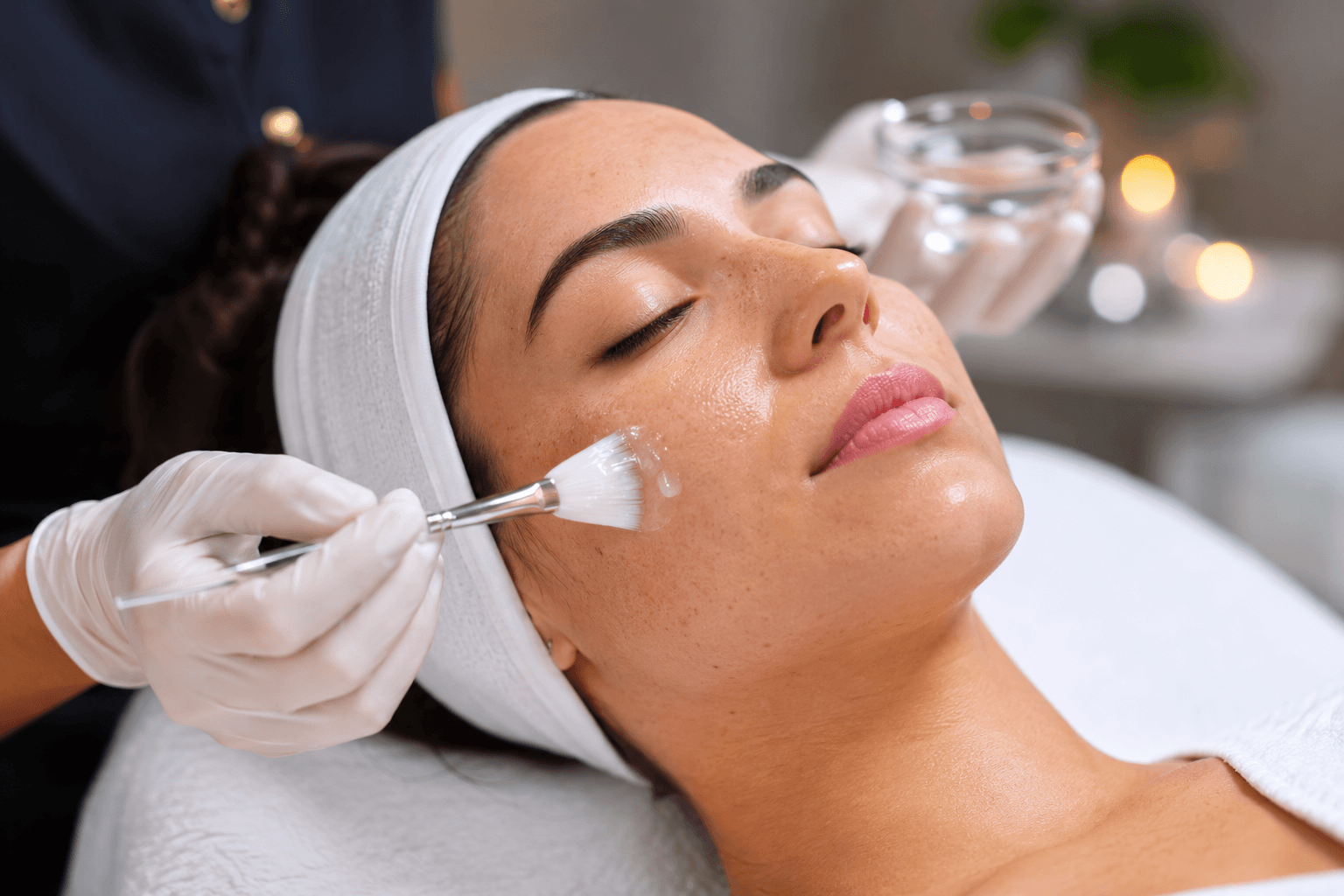chemical peel treatment for oily skin and large pores in Tampa Florida