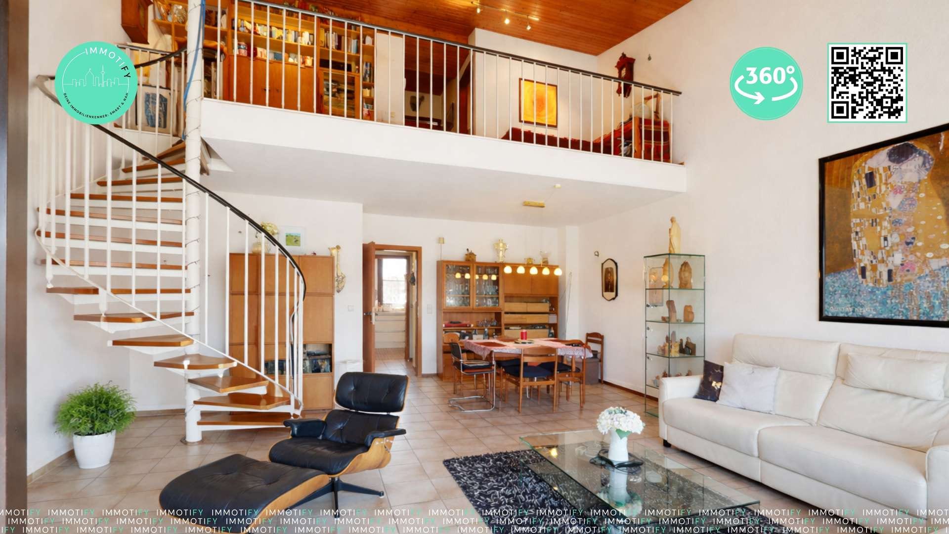 Großzügig. Ruhig. Flexibel. – 3-Zimmer-Maisonette mit Galerie und Balkon in Waldbronn