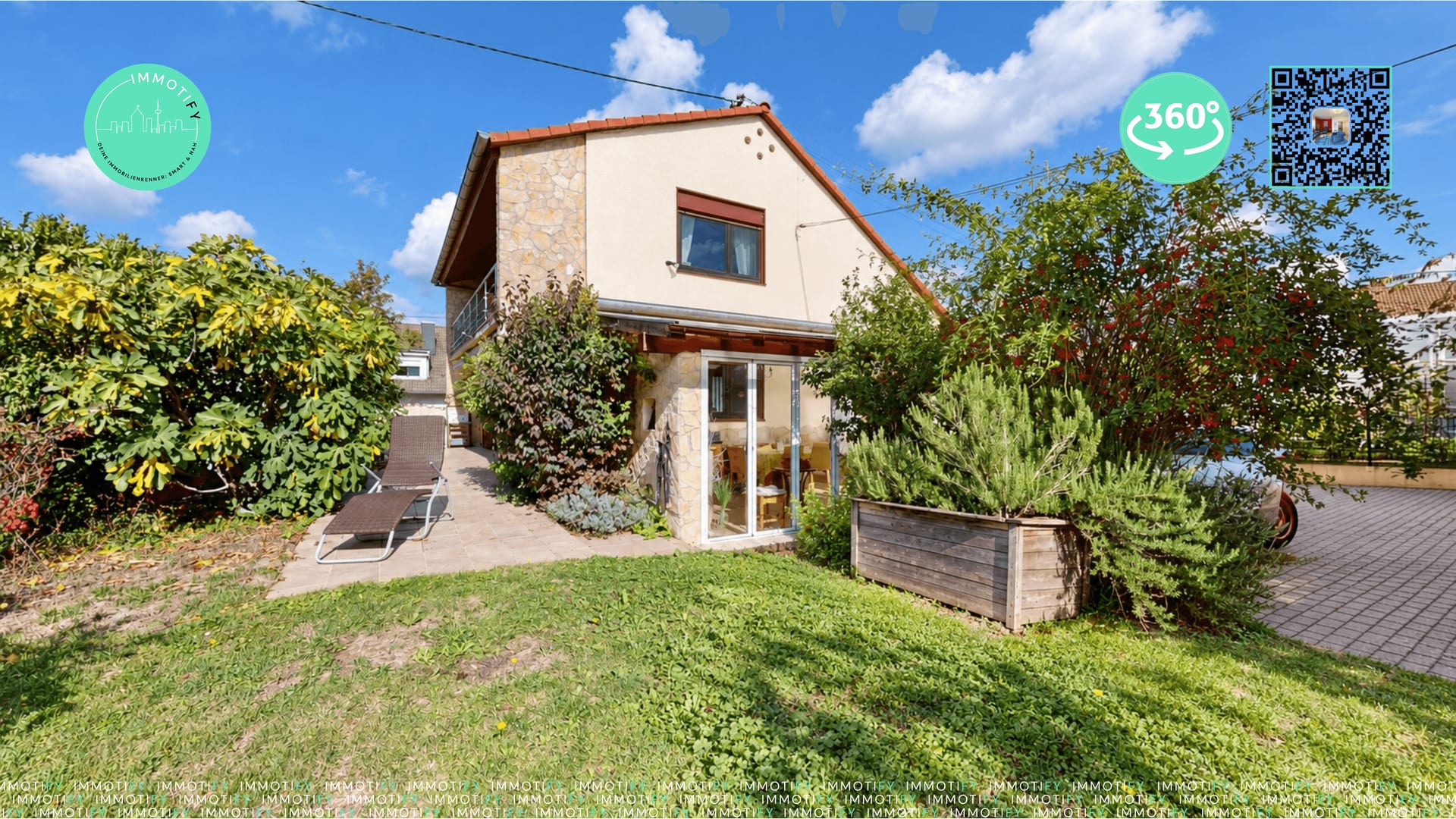 Ein bisschen Mallorca in Stupferich – Einfamilienhaus mit Hinterhaus und viel Platz für neue Ideen