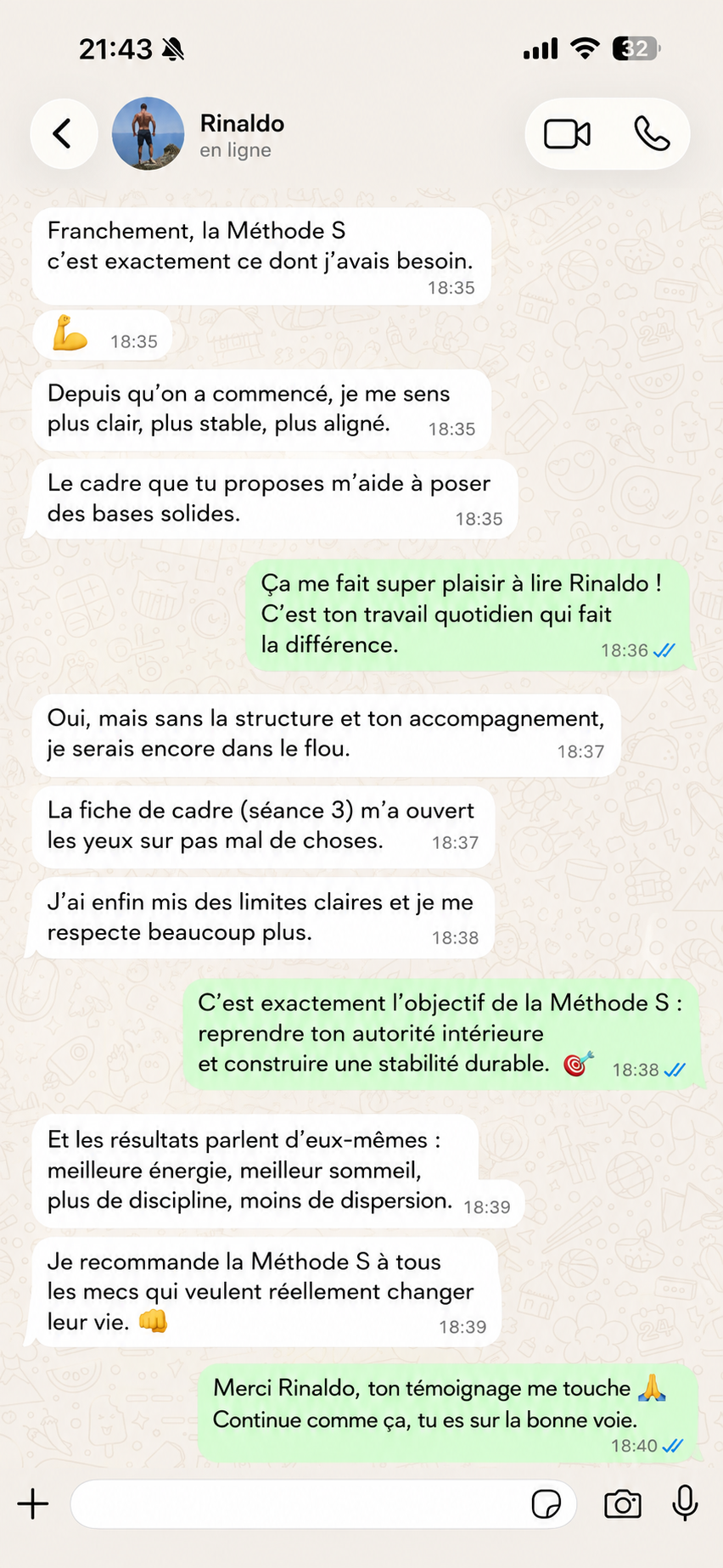 Rinaldo Client Méthode S