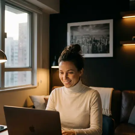 Founder on a video call with her Hong Kong service provider