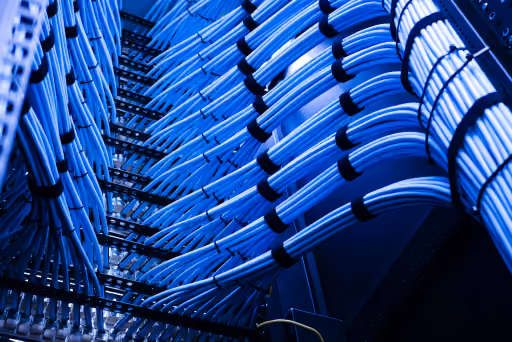 Server-Rack Nahaufnahme