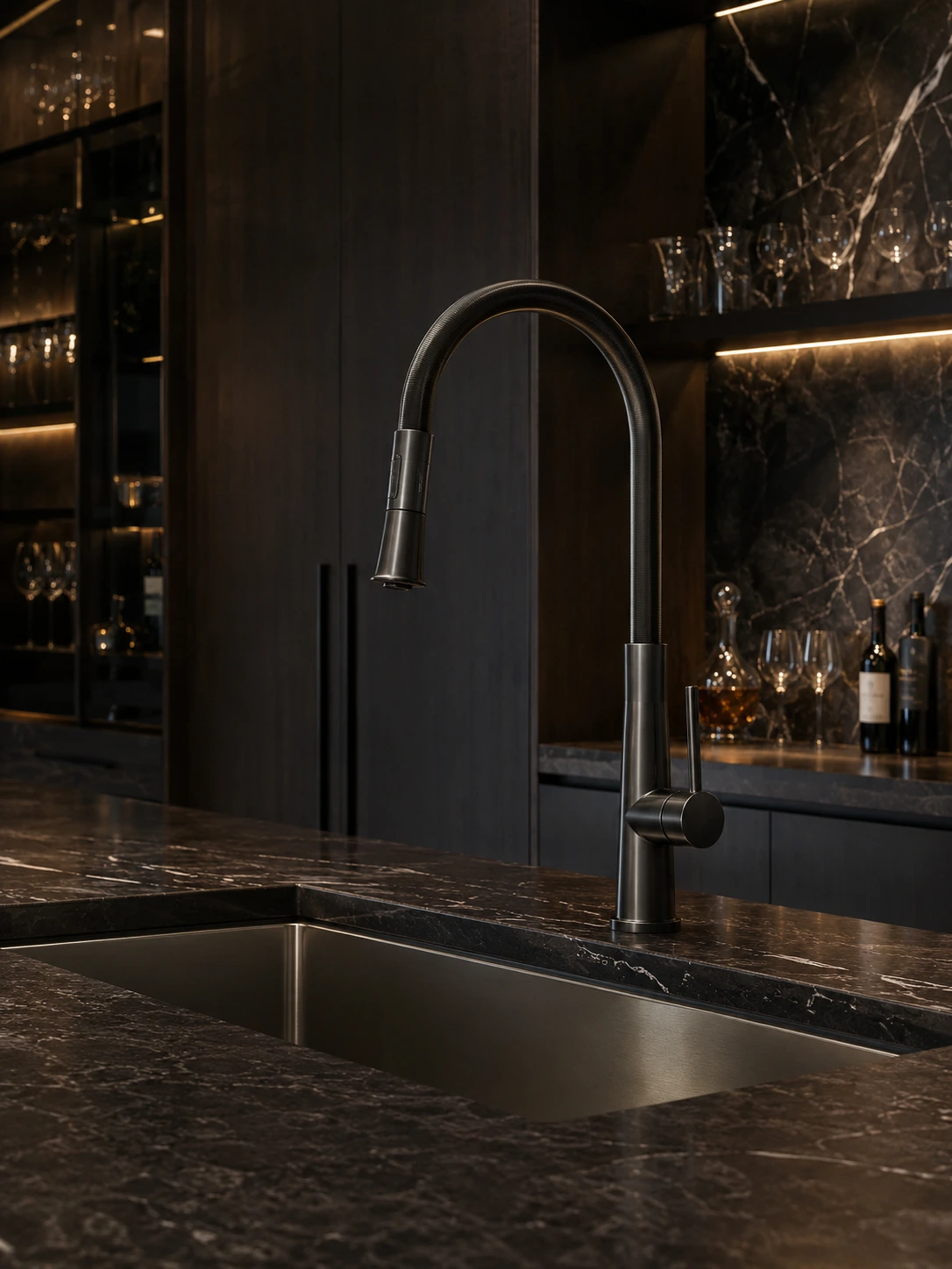 Kitchen faucet seen from another angle