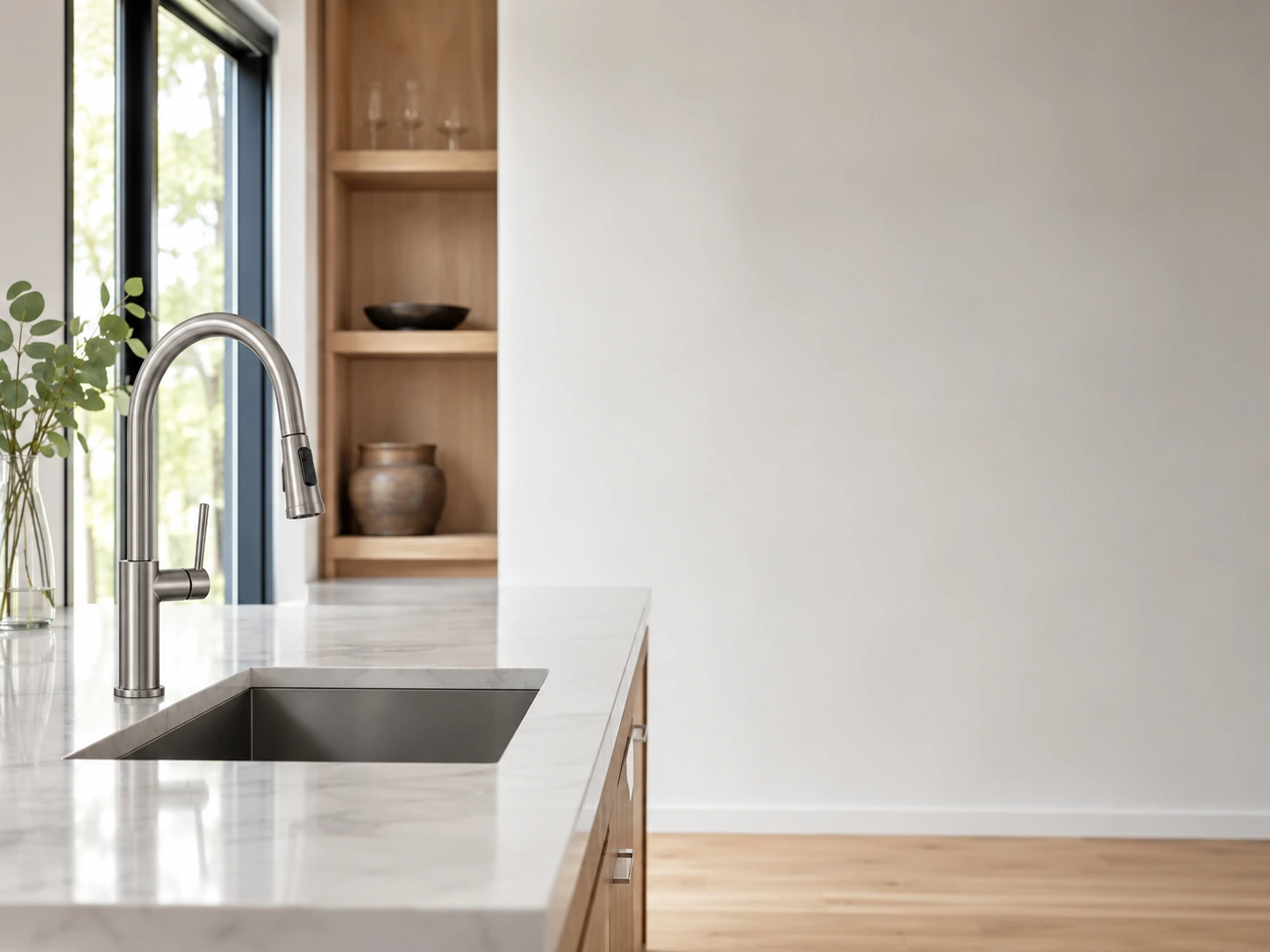 Kitchen interior in a finished project