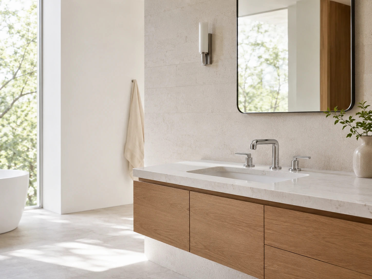 Kitchen interior in a finished project