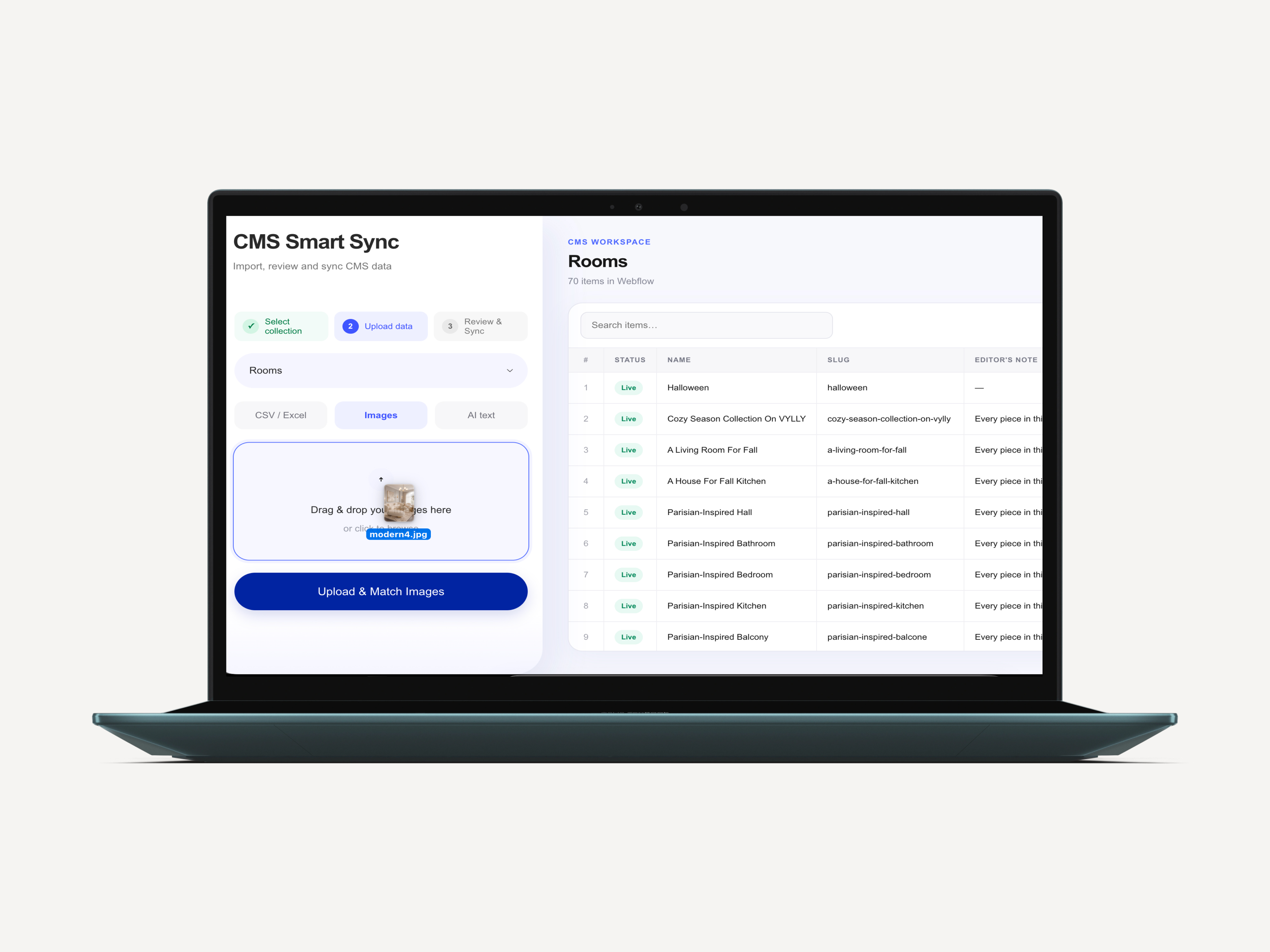Bulk Update Webflow CMS with AI | Smart Sync CMS