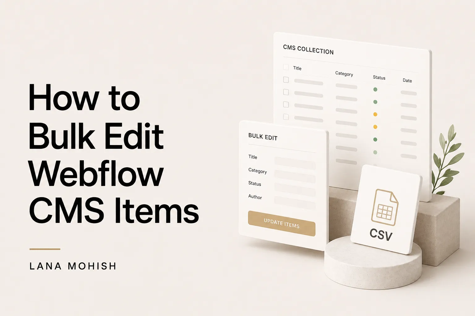 How to Bulk Edit Webflow CMS Items | Smart Sync