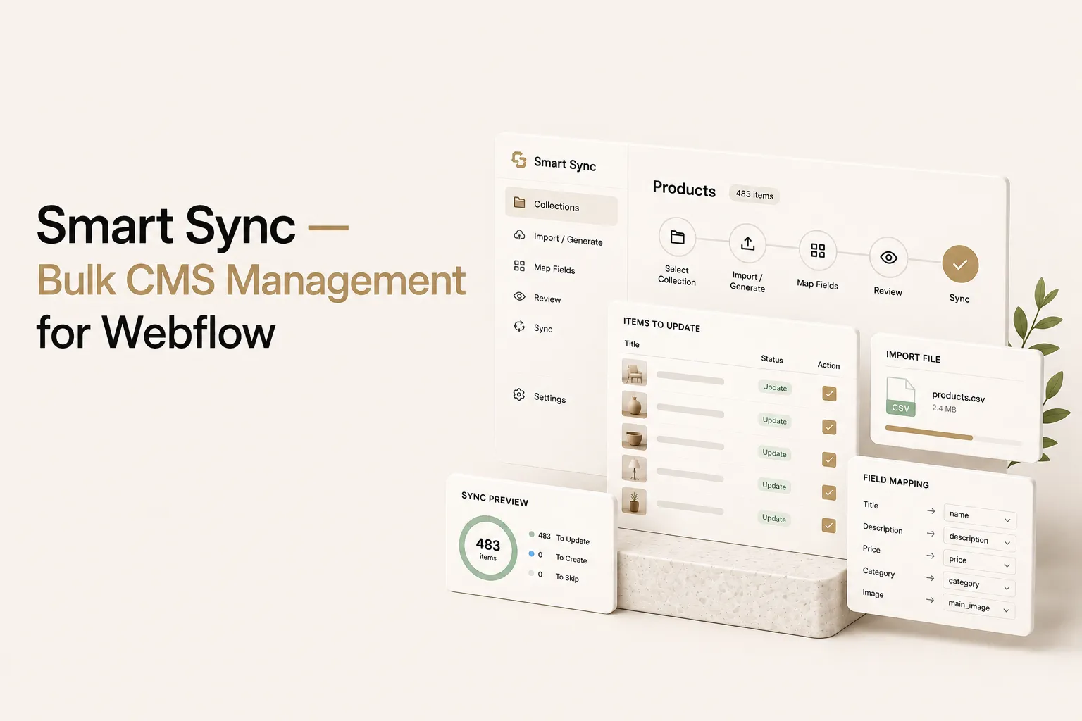 Smart Sync | Bulk Webflow CMS Management