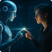 AI assisting a construction worker