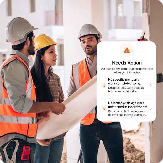 AI assisting a construction worker