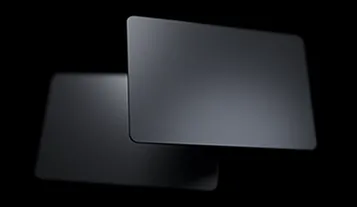 Premium custom business card designs with brushed metal finish