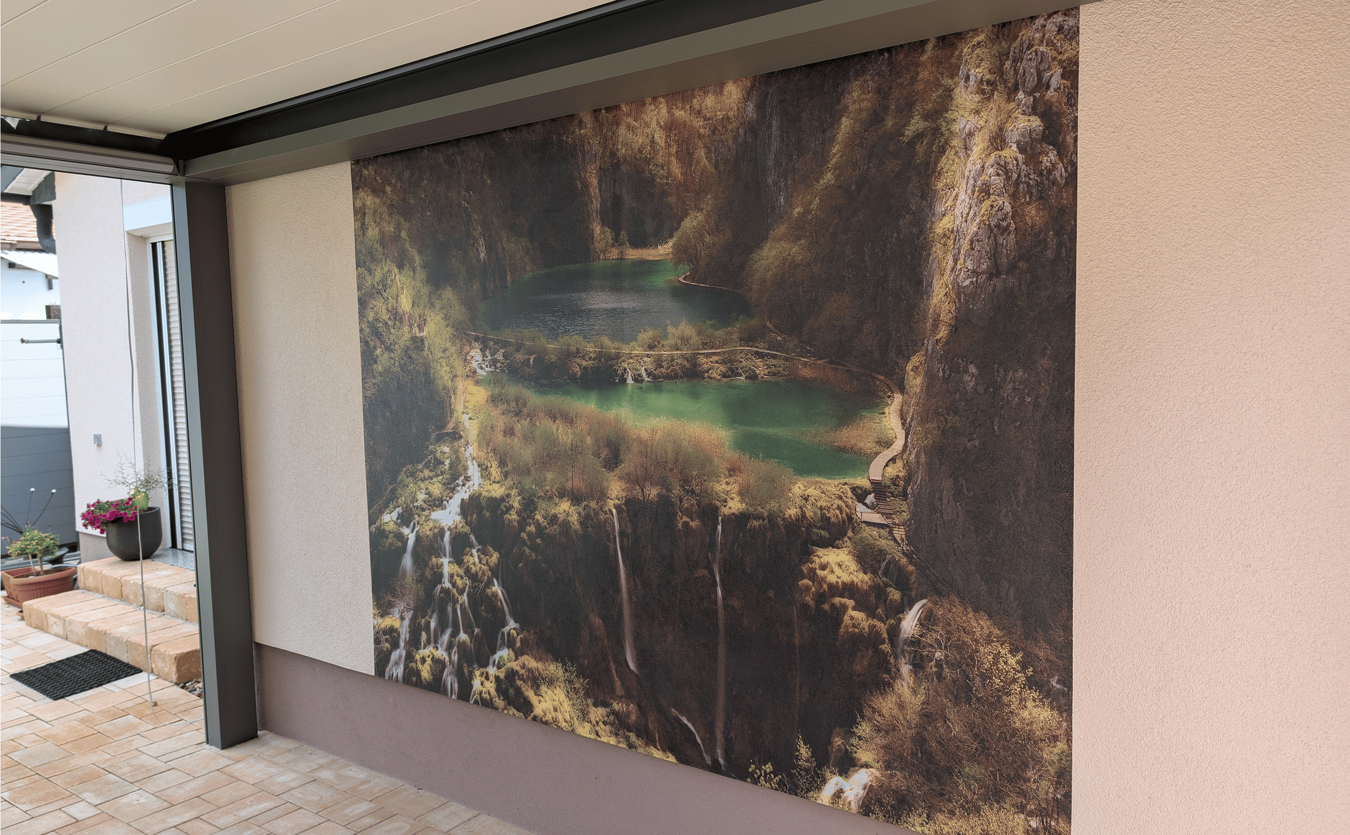 Wandgestaltung mit Landschaftsmotiv