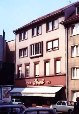 Ladenfront, historisches Bild