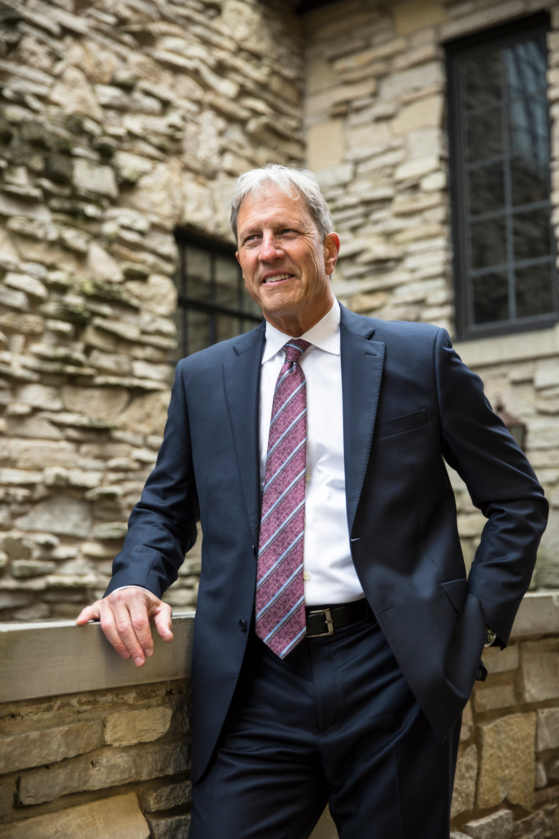 Lawrence Ruder on the courthouse steps