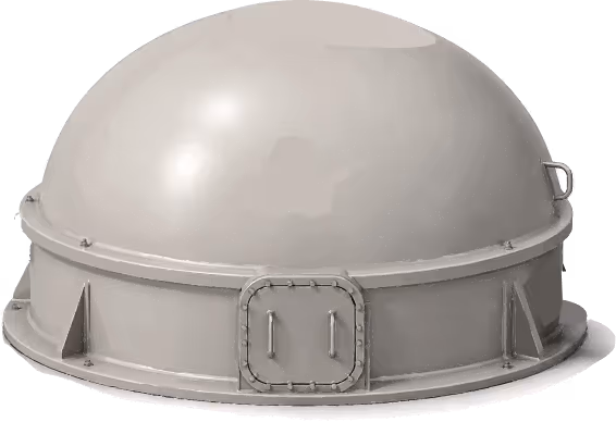 A biogas dome