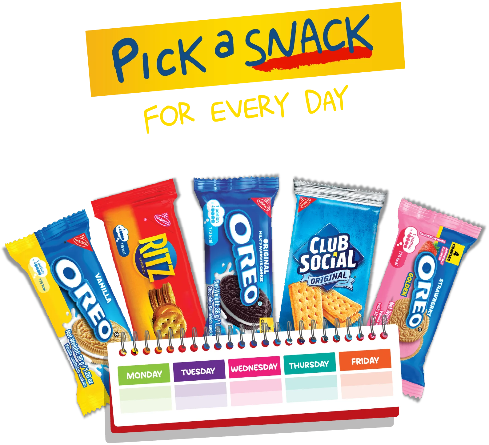 A header image for Pick a Snack Promotion