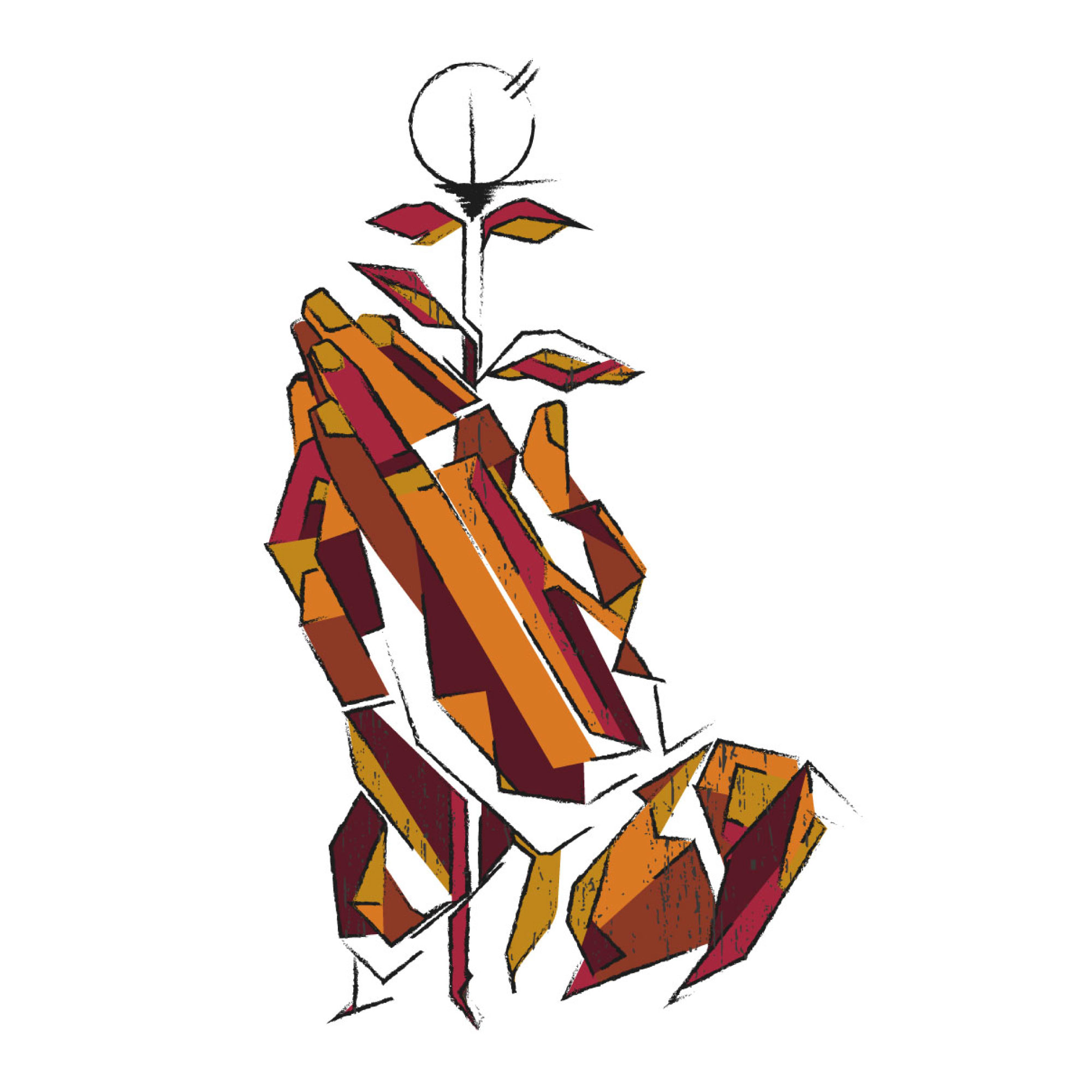 La Main de Dieu - illustration originale