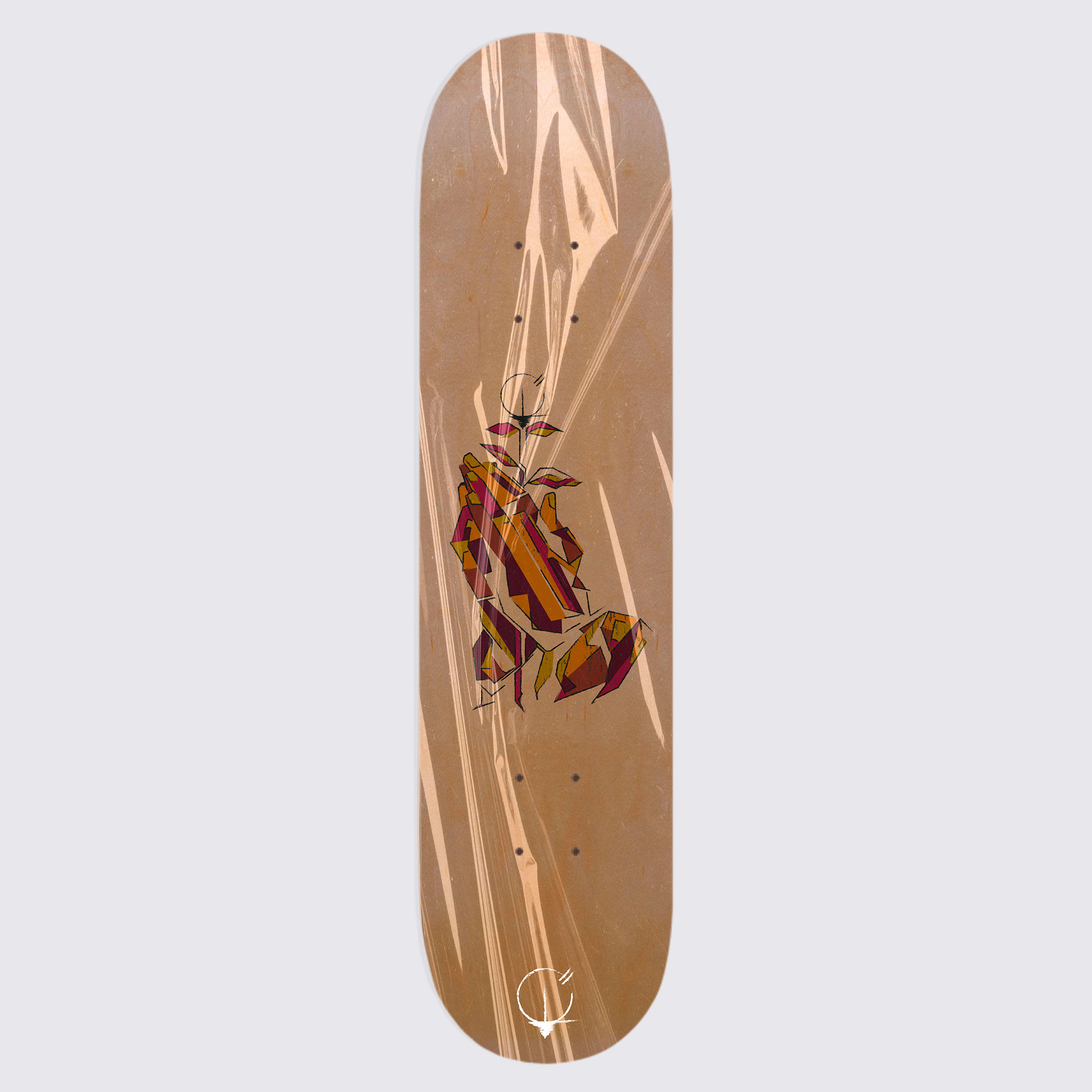 Skateboard La Main de Dieu - fond vert