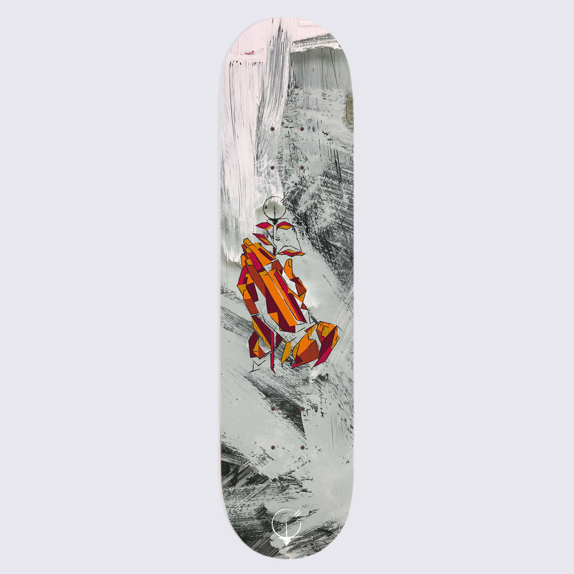 Skateboard La Main de Dieu - fond désert rouge