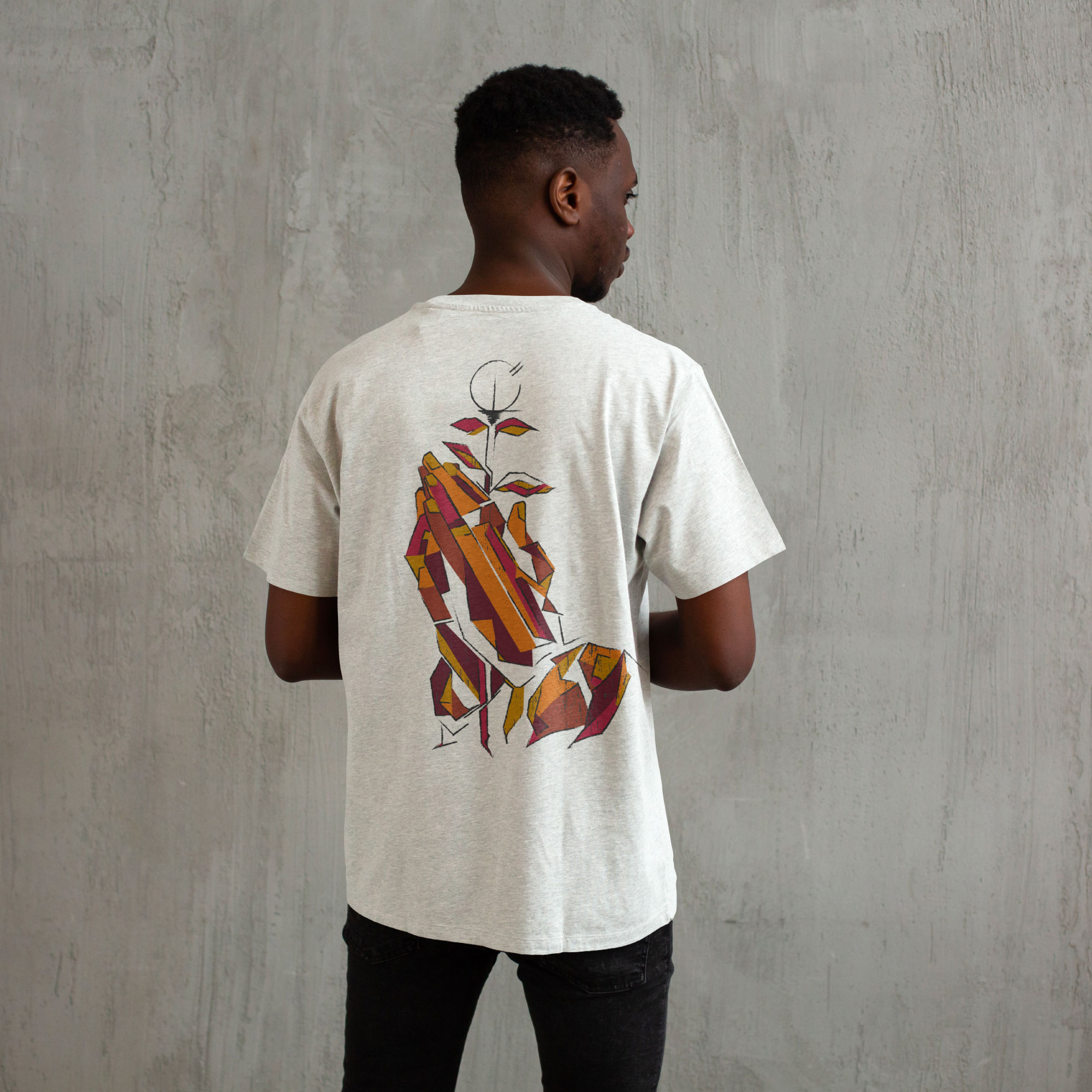 T-shirt beige La Main de Dieu