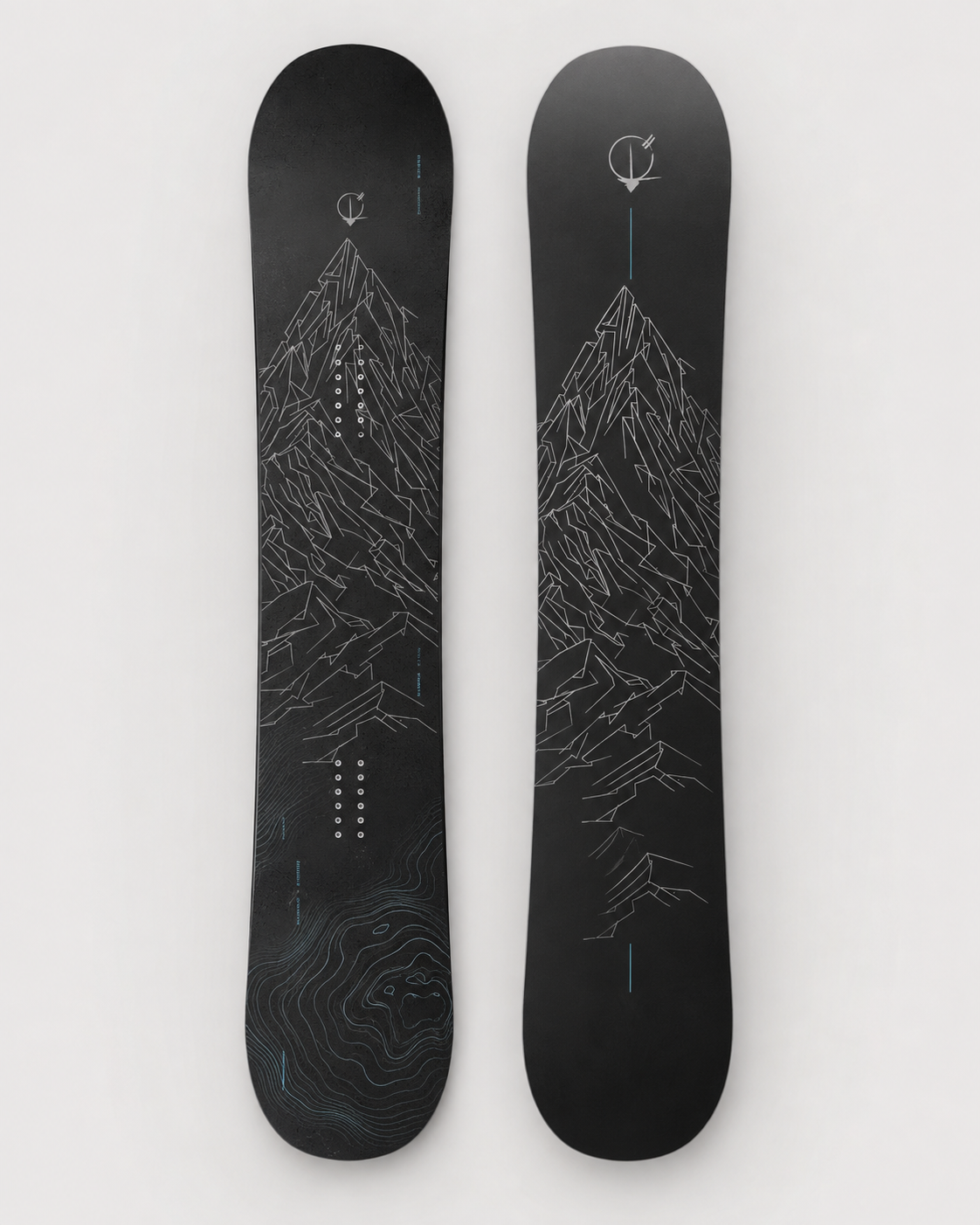 Altitude Fragmentée - snowboard noir version technique