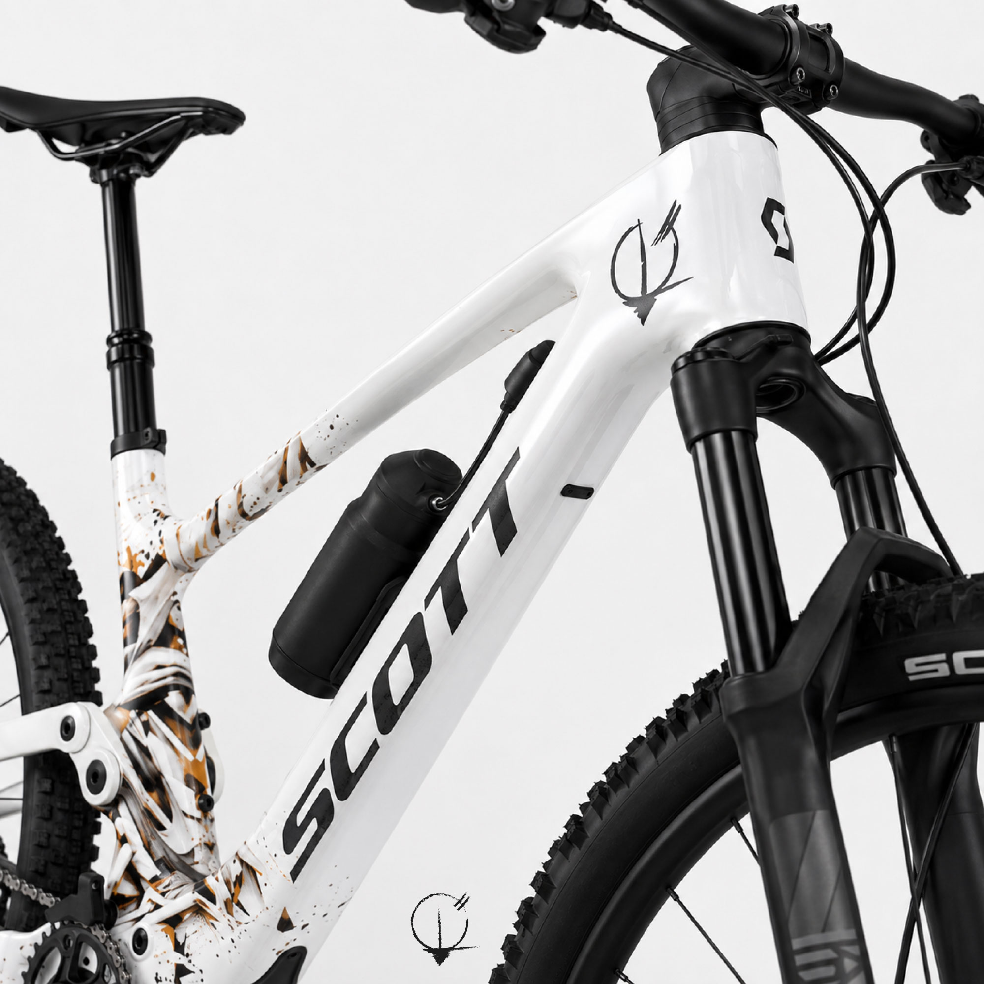 Altitude Fragmentée - vélo Scott détail tête de fourche