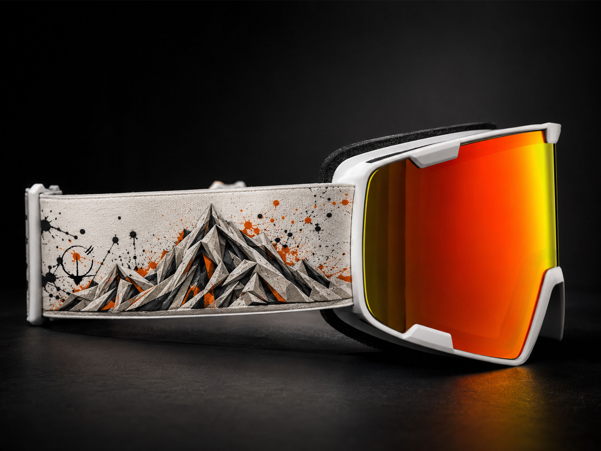 Altitude Fragmentée - lunettes de ski fond noir