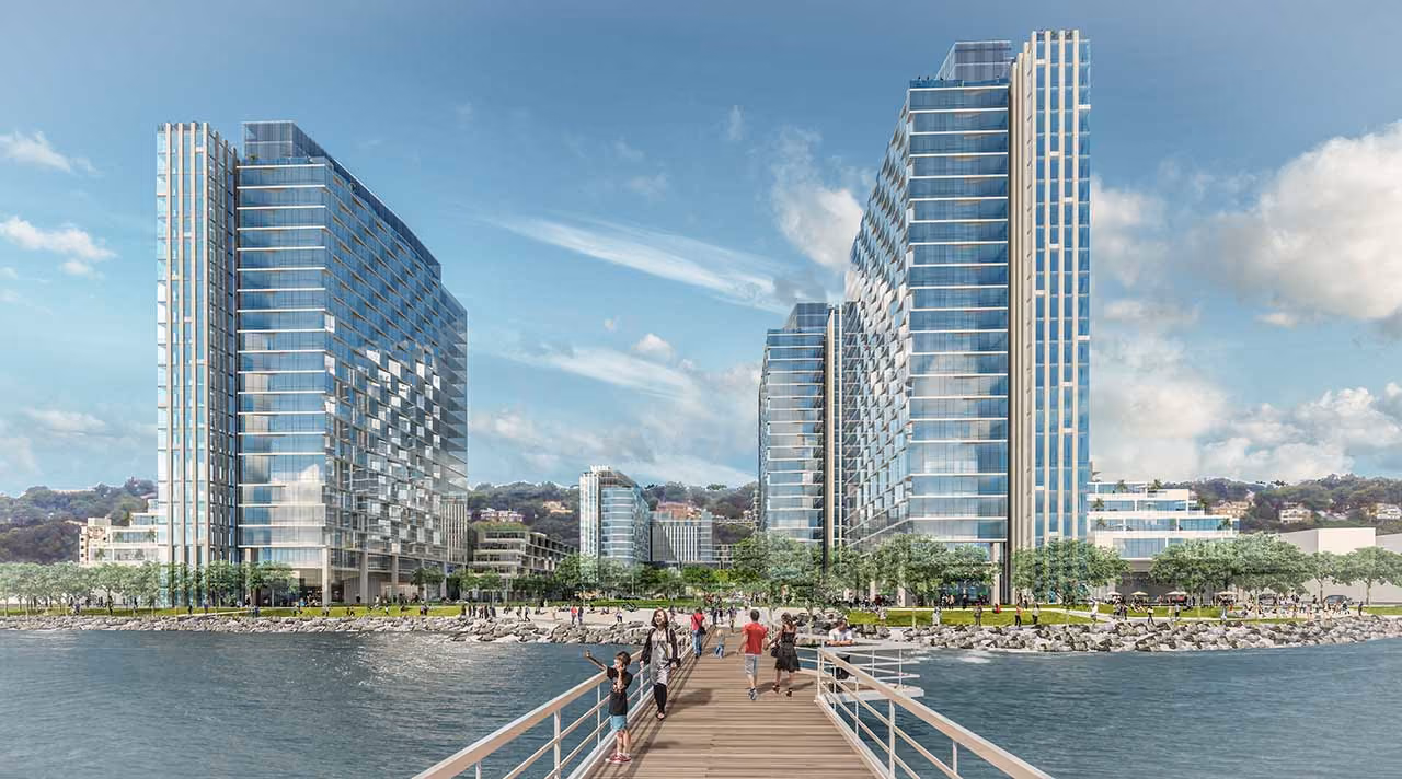 615 River Road, Edgewater — rendering of the waterfront development